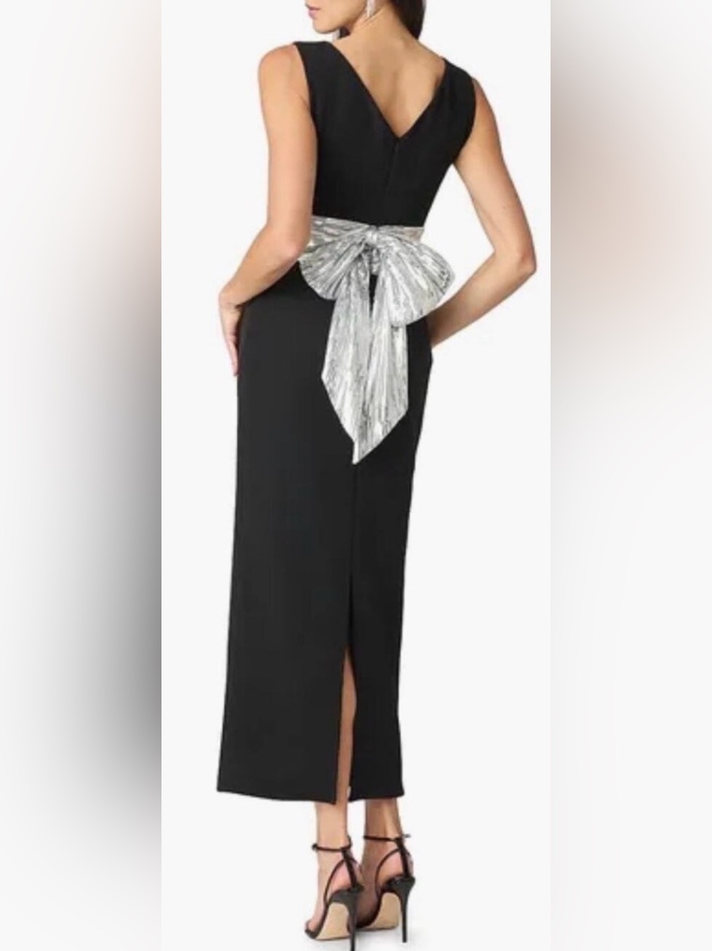 Shoshanna Midnight Sia Sleeveless Dress with Bow Back Dress Sz. 2